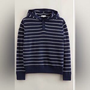 Nordstrom Kids' Hooded Henley Sweater Navy 14-16